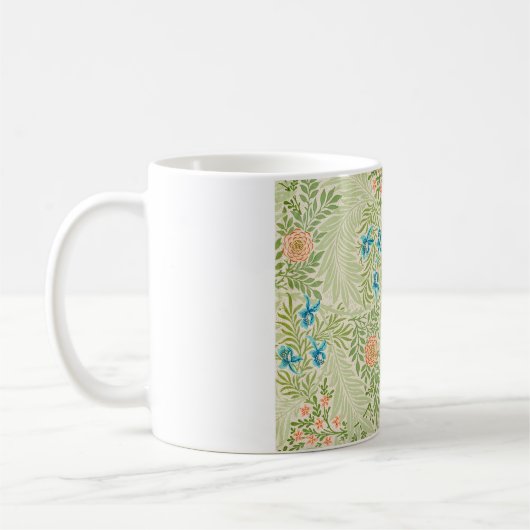 Larkspur Pattern (von William Morris) Kaffeetasse (Links)
