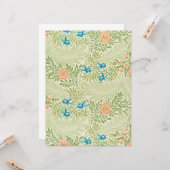 Larkspur Pattern (von William Morris) Karte (Vorderseite/Rückseite Beispiel)
