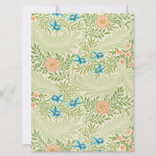 Larkspur Pattern (von William Morris) Karte (Vorderseite)