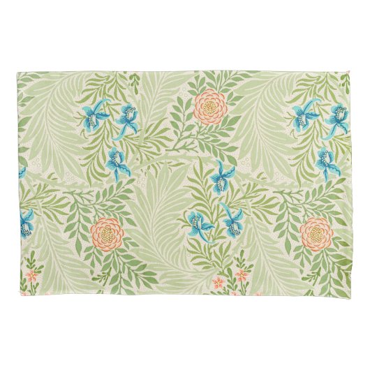 Larkspur Pattern (von William Morris) Kissenbezug (Vorderseite-Links)