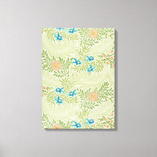 Larkspur Pattern (von William Morris) Leinwanddruck