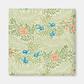 Larkspur Pattern (von William Morris) Magnet (Vorne)