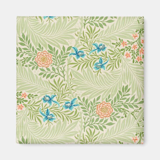 Larkspur Pattern (von William Morris) Magnet (Vorne)