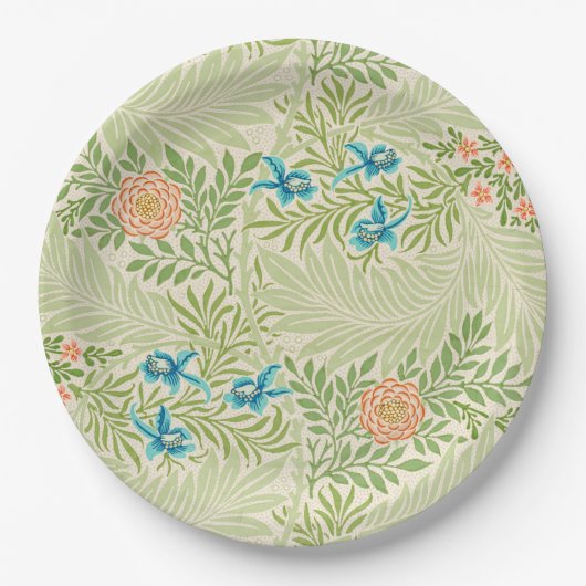 Larkspur Pattern (von William Morris) Pappteller (Vorderseite)