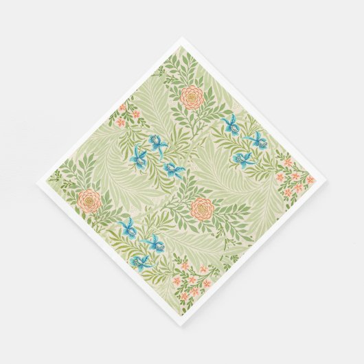 Larkspur Pattern (von William Morris) Serviette (Ecke)