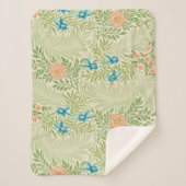 Larkspur Pattern (von William Morris) Sherpadecke (Vorderseite)