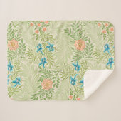 Larkspur Pattern (von William Morris) Sherpadecke (Vorderseite (Horizontal))