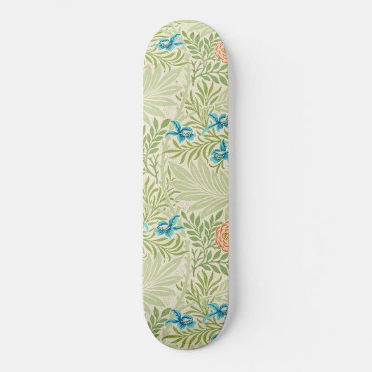 Larkspur Pattern (von William Morris) Skateboard (Vorderseite)