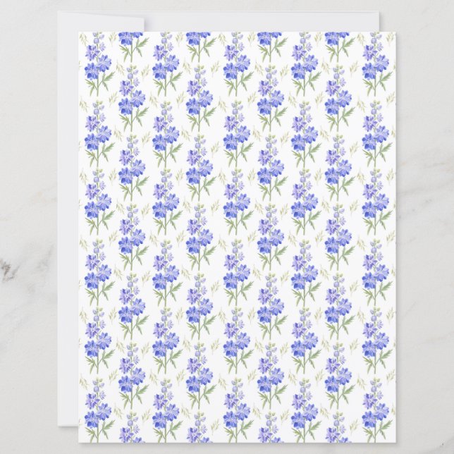 Larkspur-Schreibpapier (Vorderseite)