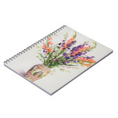 Larkspur und Gladioli in einem marokkanischen Vase Notizblock (Linke Seite)