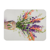 Larkspur und Gladioli in einer marokkanischen Vase Magnet (Horizontal)