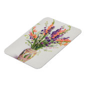 Larkspur und Gladioli in einer marokkanischen Vase Magnet (Linke Seite)