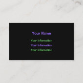 LARKSPUR Visitenkarte (Rückseite)