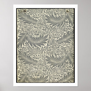 Larkspur, wallpaper design, 1872 poster