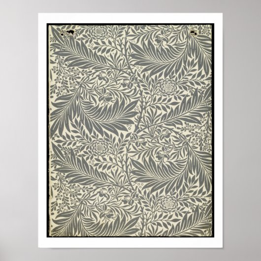 Larkspur, wallpaper design, 1872 poster (Vorne)