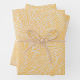 Larkspur William Morris gelbes Packpapier Geschenkpapier Set