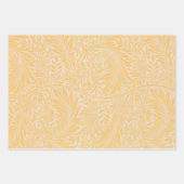 Larkspur William Morris gelbes Packpapier Geschenkpapier Set (Vorderseite)