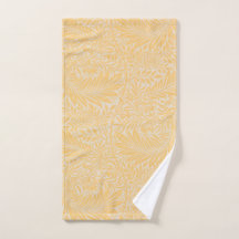 Larkspur William Morris Vibrann Dark Yellow Towel