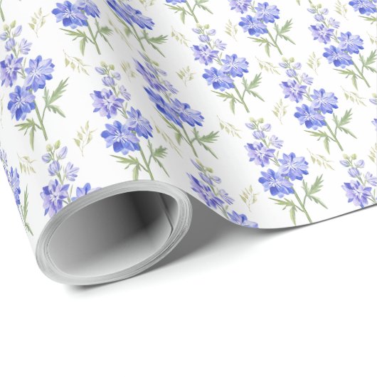Larkspur Wrapping Paper Geschenkpapier (Rolleneckpunkt)