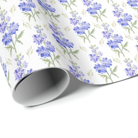 Larkspur Wrapping Paper Geschenkpapier (Rolleneckpunkt)