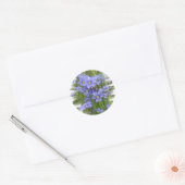 Larkspurs Runder Aufkleber (Umschlag)