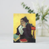 L'Arlésienne: Madame Ginoux mit Büchern Postkarte (Stehend Vorderseite)