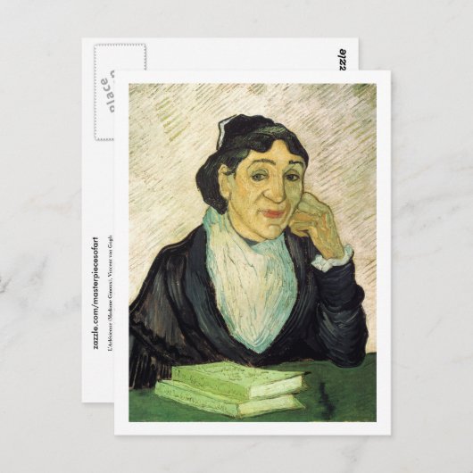 L'Arlésienne (Madame Ginoux), Vincent van Gogh Postkarte (Vorne/Hinten)