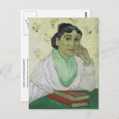 L'Arlésienne (Madame Ginoux), Vincent van Gogh Postkarte (Vorne/Hinten)