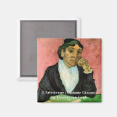 L'Arlesienne (Madame Ginoux) von Vincent van Gogh Magnet (Vorderseite/Rückseite)