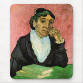 L'Arlesienne (Madame Ginoux) von Vincent van Gogh Mousepad (Vorne)