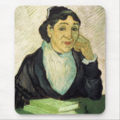 L'Arlesienne (Madame Ginoux) von Vincent van Gogh Mousepad (Vorne)