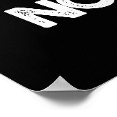 Lärm der Funny Noisy Oyster Pun Dark BG Poster (Ecke)