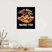 Lärm der Funny Noisy Oyster Pun Dark BG Poster (Küche)