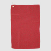 Lärm-Effekt Tomato Red Golf Handtuch - Anpassbar (Vorderseite)