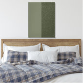 Lärm & Moss Grüne Leinwand Print (Custom) (Insitu (Schlafzimmer))