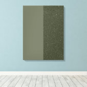 Lärm & Moss Grüne Leinwand Print (Custom) (Insitu (Holzboden))