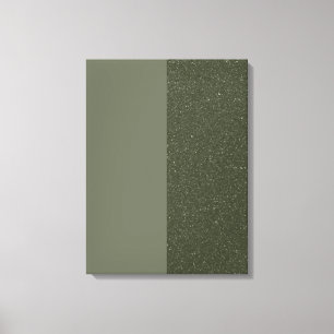 Lärm & Moss Grüne Leinwand Print (Custom)
