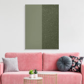 Lärm & Moss Grüne Leinwand Print (Custom) (Insitu (Wohnzimmer))