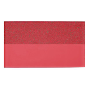 Lärm-Over-Smooth Tomato Red Name Abzeichen (Custom Namenschild