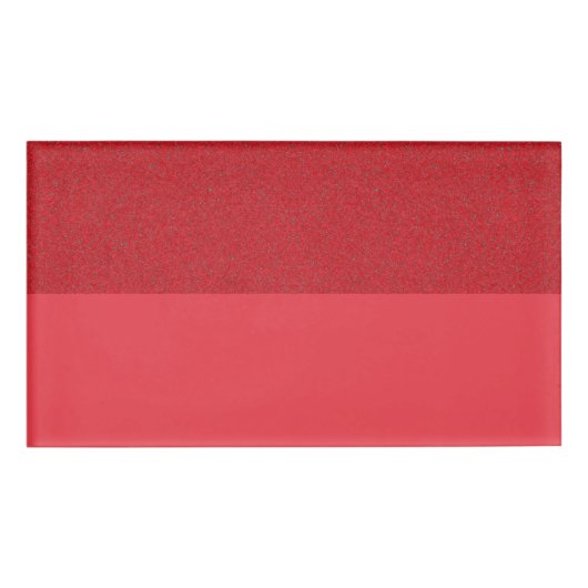 Lärm-Over-Smooth Tomato Red Name Abzeichen (Custom Namenschild (Vorderseite)