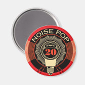 Lärm-Pop 20 Magnet (Vorderseite/Rückseite)