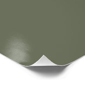 Lärm-Sky Moss Green Custom Glossy Poster (Ecke)