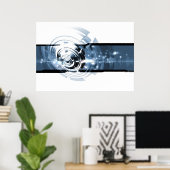 Lärm, Sound und Musik Poster (Heimbüro)