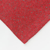 Lärm-Textur Tomato Red Fleece Blanket (Custom) (Ecke)
