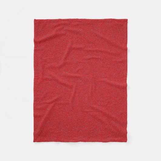 Lärm-Textur Tomato Red Fleece Blanket (Custom) (Vorderseite)
