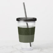 Lärm und glatter Moosgrüner Tumbler - individuell  Acryltrinkbecher (Links)