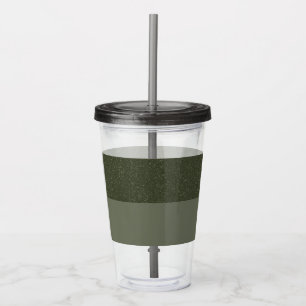 Lärm und glatter Moosgrüner Tumbler - individuell Acryltrinkbecher
