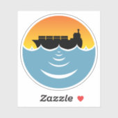 Lärmbelastung der Meere Aufkleber (Blatt)