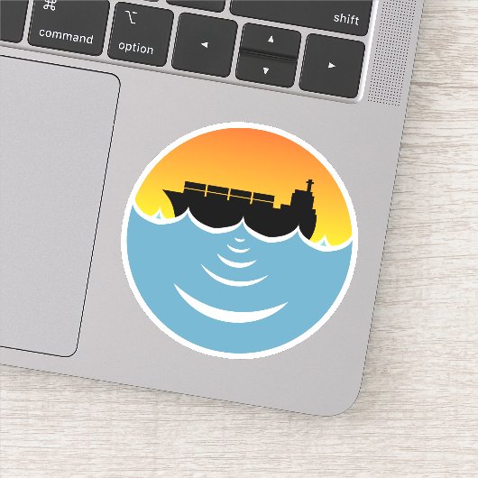 Lärmbelastung der Meere Aufkleber (Detail)