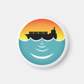 Lärmbelastung der Meere Magnet (Vorne)